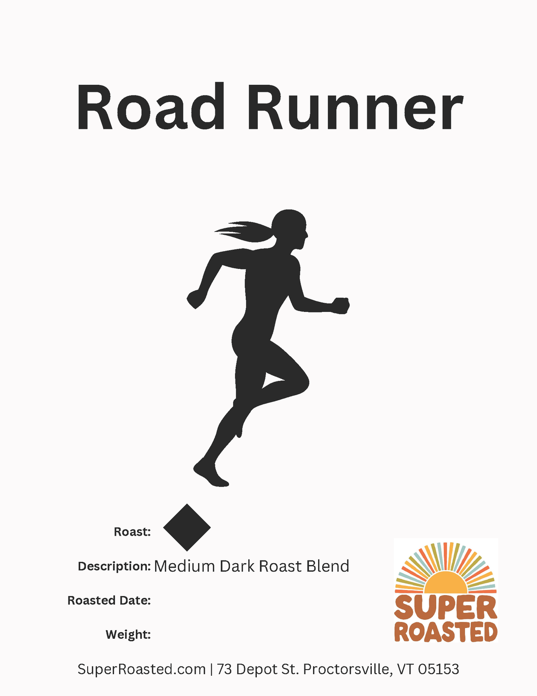 Road Runner -DECAF Single Origin Mexico WP FTO - Medium-Dark Roast - One Pound